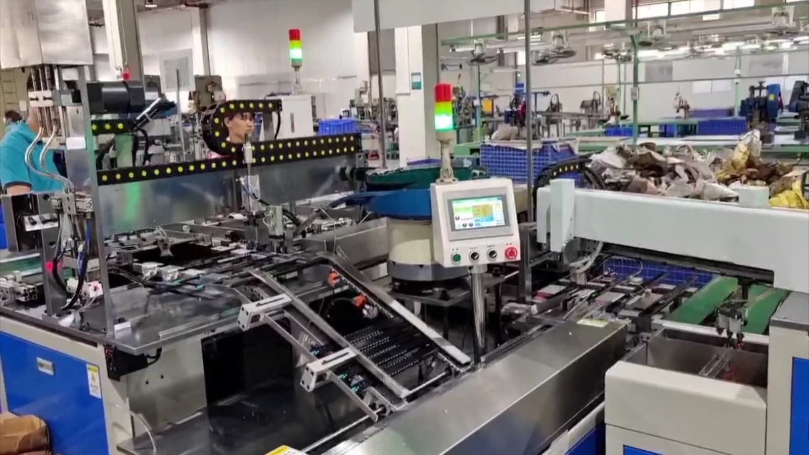Assembly equipment used in drawer-slide production at WANYILONG